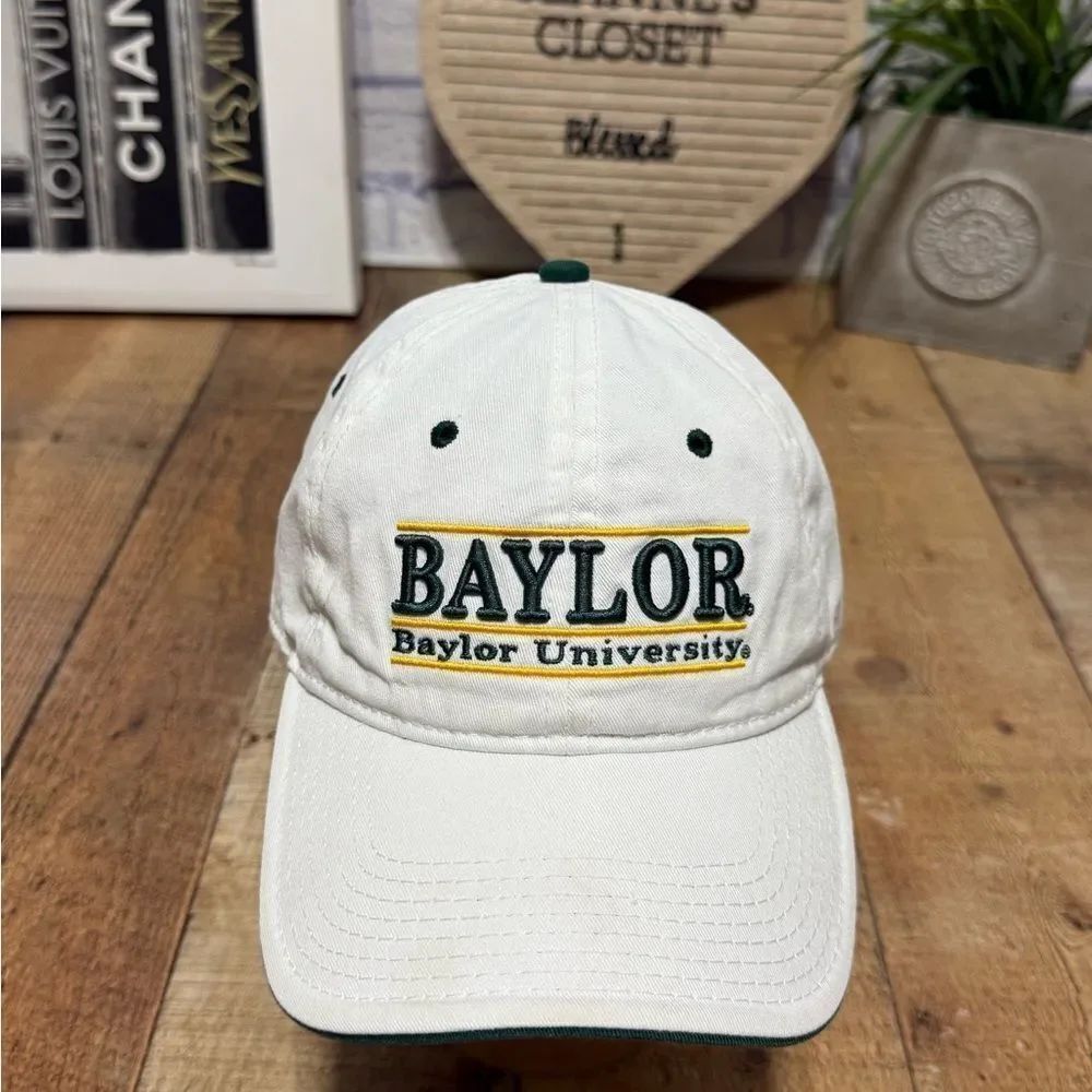 Men's The Game White Baylor Bears Hometown Classic Bar Adjustable Snapback Hat